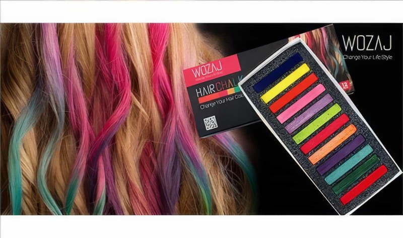 Wozaj 12'li Saç Tebeşiri Seti - Hair Chalk - 5