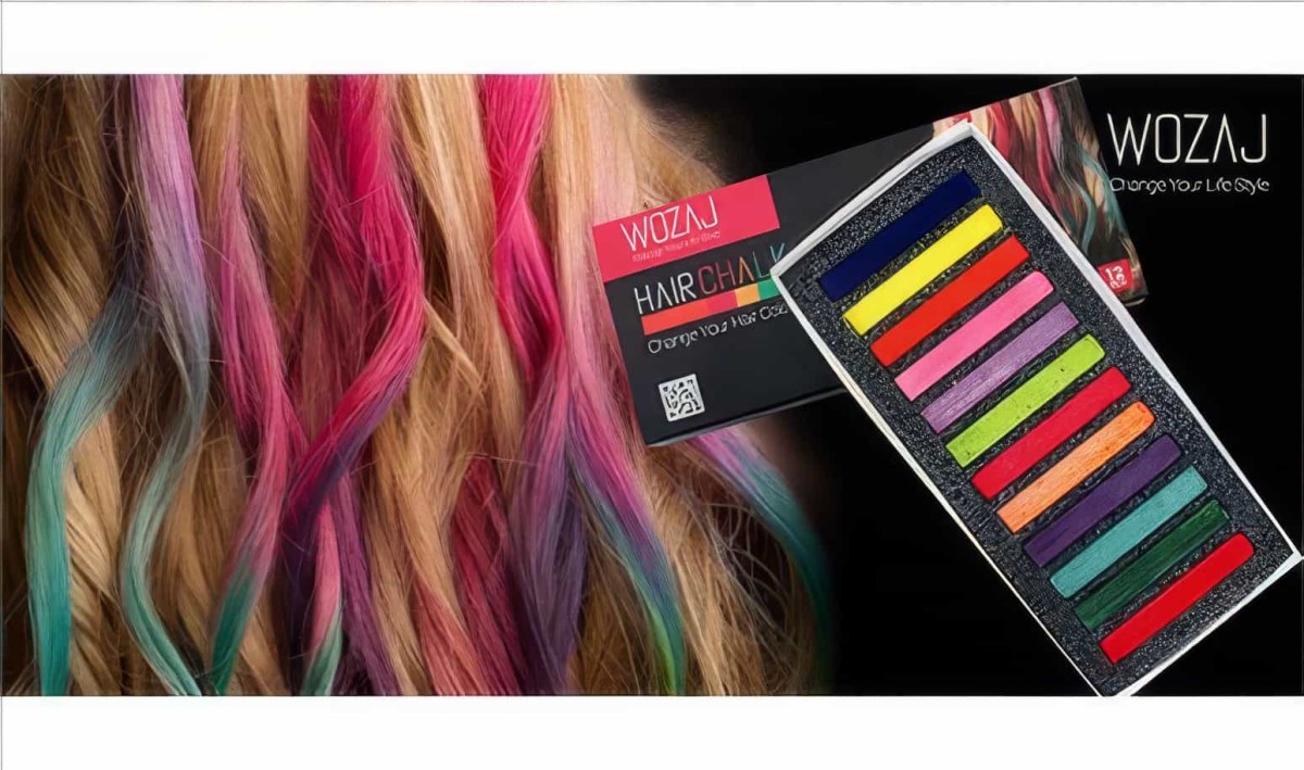 Wozaj 12'li Saç Tebeşiri Seti - Hair Chalk - 5