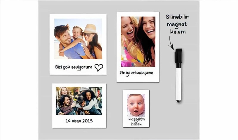 Yaz-sil Magnet Fotoğraf Çerçevesi Capscreator - 2