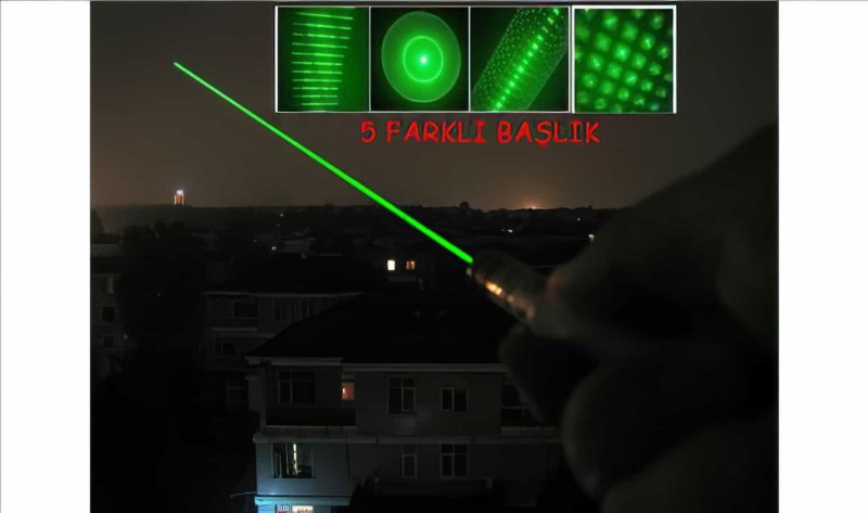 Yeşil Lazer Pointer 100mw (green Laser) 5 Başlıklı - 1