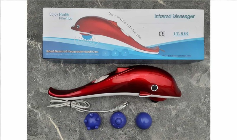 Yunus Model Titreşimli İnfrared Elektronik Masaj Aleti Boyun Bel Sırt Dolphin İnfrared Massager Jt-889 28watt - 2