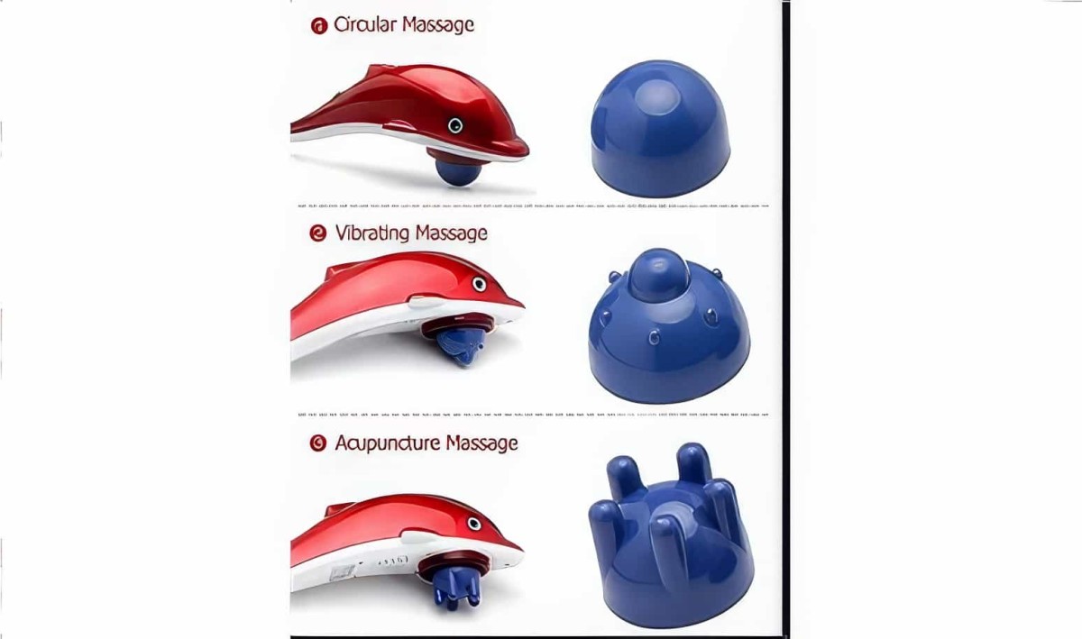 Yunus Model Titreşimli İnfrared Elektronik Masaj Aleti Boyun Bel Sırt Dolphin İnfrared Massager Jt-889 28watt - 6