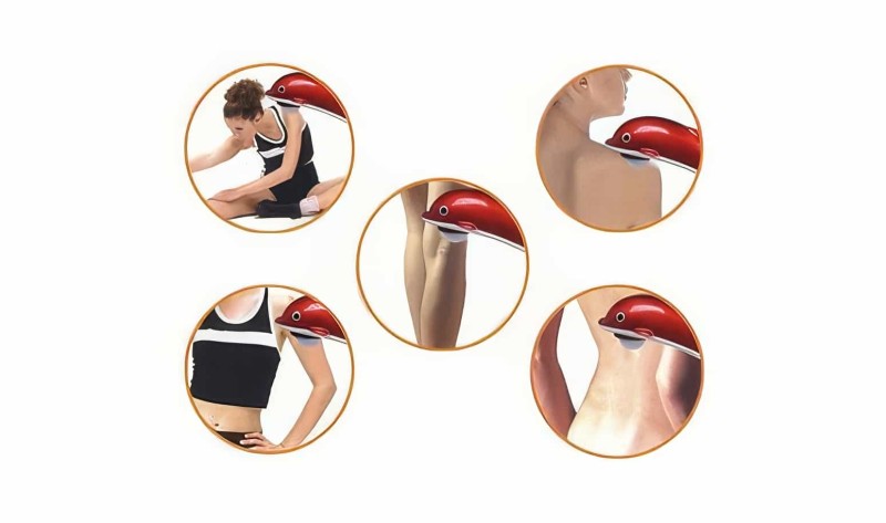 Yunus Model Titreşimli İnfrared Elektronik Masaj Aleti Boyun Bel Sırt  Dolphin İnfrared Massager Tk-606a  30watt - 4